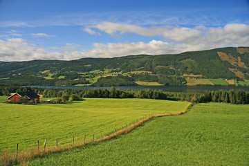 Fototapeta na wymiar ländliches Panorama