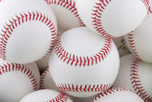 Bunch of baseballs