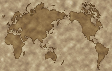 古地図風世界地図