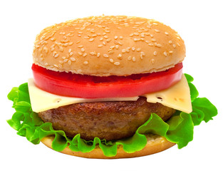 Hamburger isolated