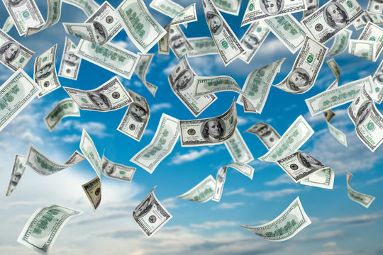 Falling dollars from the blue sky