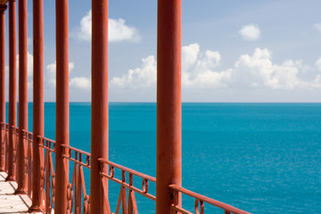 Blue sea in Bermuda