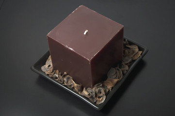 Vela decorativa cuadrada