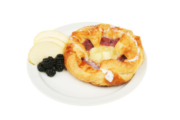 Danish on plate
