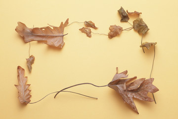 枯れ葉のフレーム