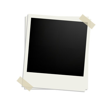 vector polaroid picture frame