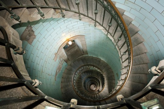 high lighthouse stairs