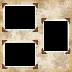 vintage background with frames