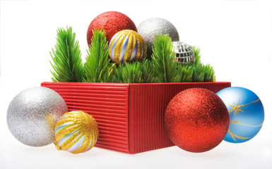 New year decoration on background