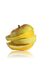 lemon and apple