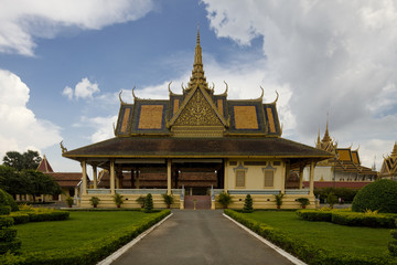 temple in the royal palace phnom penh cambodia