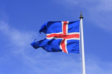 Die Flagge Islands