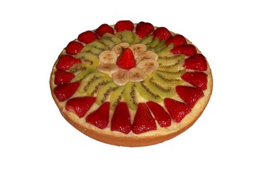 torta con frutta