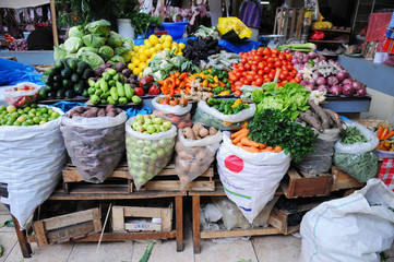 Fototapeta na wymiar Fresh Market Produce w Peru