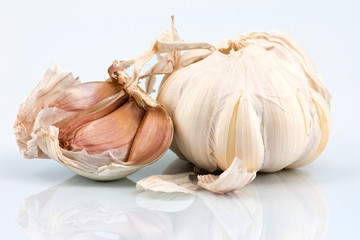 Garlic bulb and cloves
