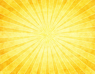 Fototapeta premium Yellow Sunburst on Paper
