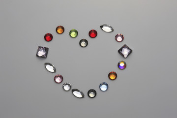 ハートのスワロフスキー