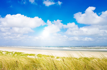 Ein idyllischer Tag im Sommer an der Nordsee