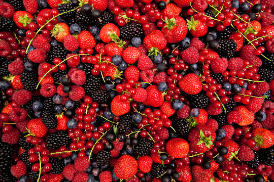 plenty of fresh mixed berries
