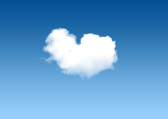 Herz als Wolke