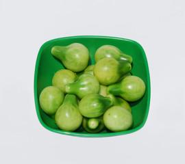 Green Tomatoes In Green Bowl