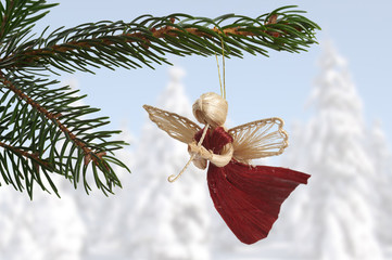 Weihnachtsbaumschmuck Strohengel