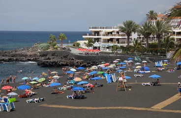 Gordijnen Playa de la Arena, Canary Island Tenerife, Spain © philipus