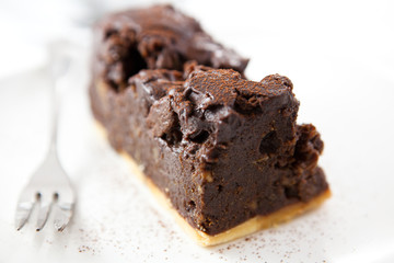 Chocolate cake with cocoa