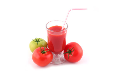 Tomato Juice and fresh tomatoes
