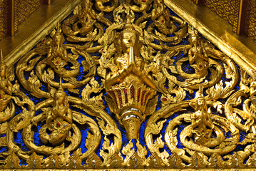 Details of Wat Phra Kaeo, Bangkok, Thailand..