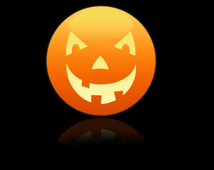 Grinning Halloween lantern