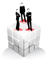 Fototapeta premium success in business box