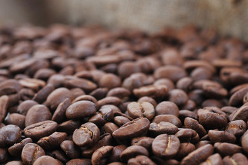 coffee beans close up