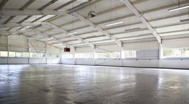 Modern empty warehouse