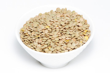 Lentil on a light background