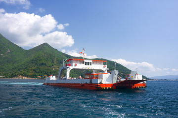 ferryboat at sea