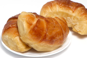 Croissant on a light background