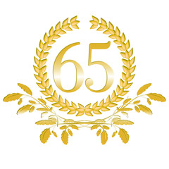 65-Lorbeerkranz mit Eichenblatt Dekor