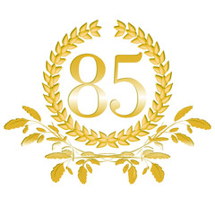 85-Lorbeerkranz mit Eichenblatt Dekor