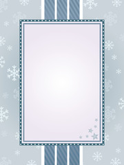 blue christmas frame