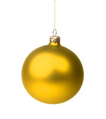 Yellow Christmas bauble