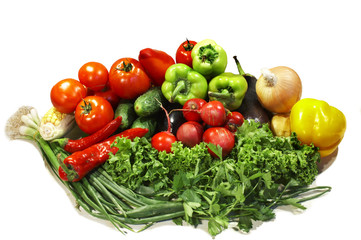 Colorful fresh group of vegetables
