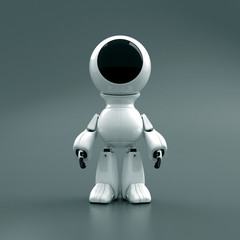 robot in a spacesuit - obrazy, fototapety, plakaty