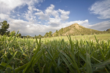 Scenic landscape at ancient Olympia, Greece