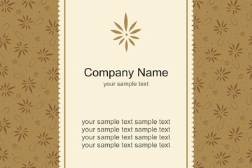 business card template