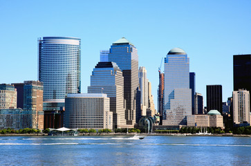 Fototapeta na wymiar The Lower Manhattan Skylines