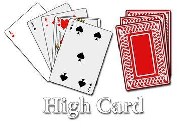 Pokerblatt - Höchste Karte - High Card