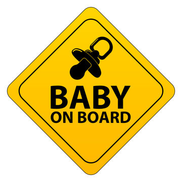 Naklejka Baby on board - Schild