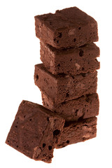 chocolate brownies tower