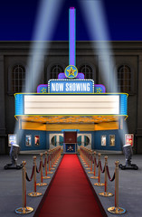 Movie Theatre & Ticket Box